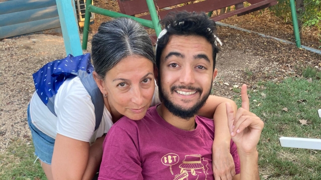 Rachel Goldberg and her son Hersh Goldberg-Polin.