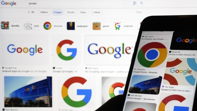 Google logos.